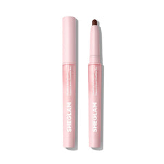 SHEGLAM lip liner front packaging showing shade Ash Canvas and benefits