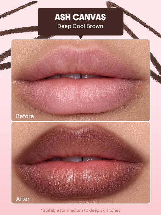 SHEGLAM lip liner tip close-up revealing creamy glide and precise application