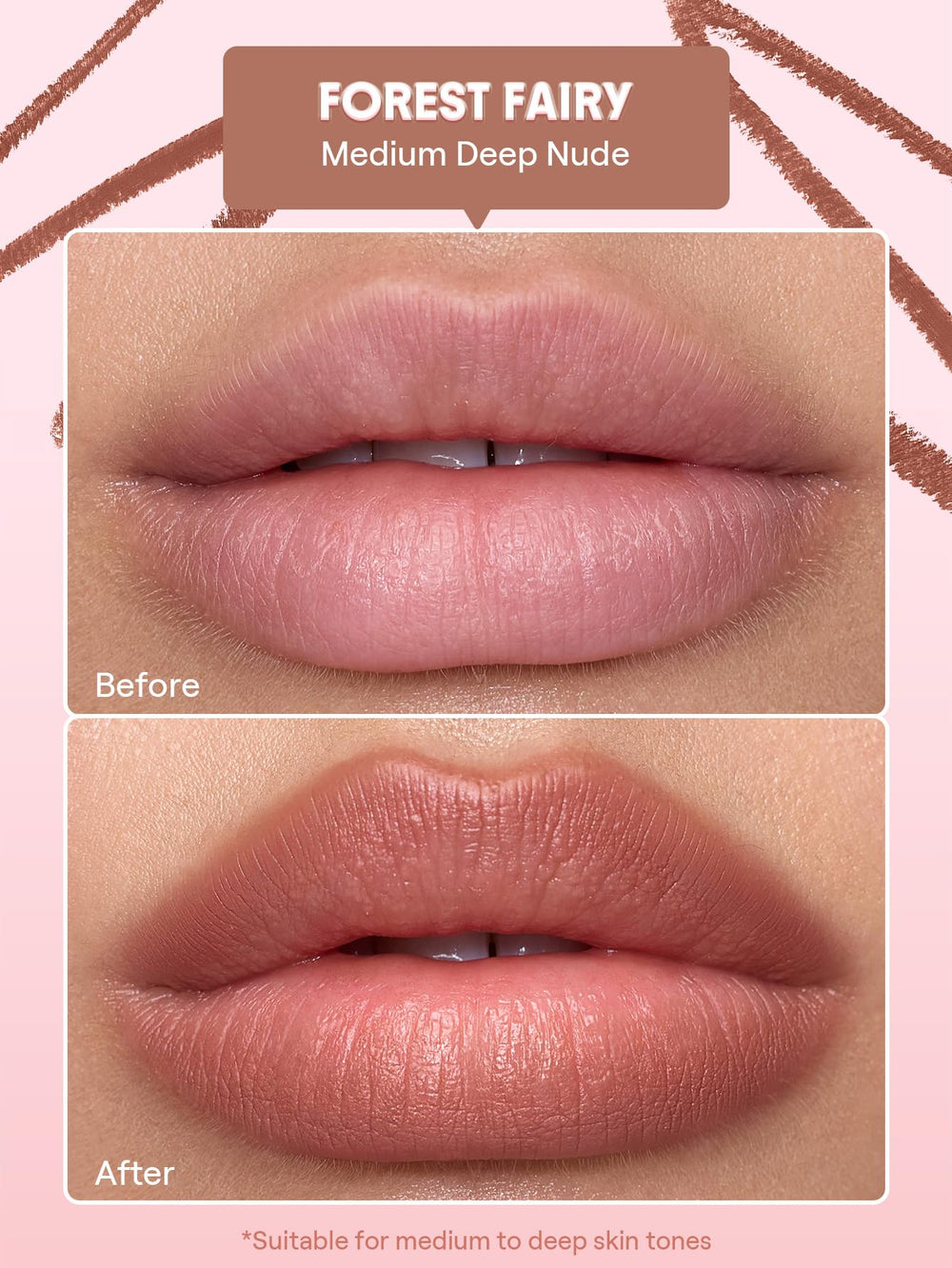 SHEGLAM pencil tip close-up highlighting creamy blendability benefit