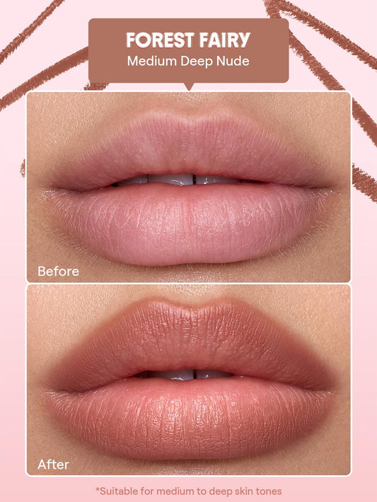 SHEGLAM pencil tip close-up highlighting creamy blendability benefit