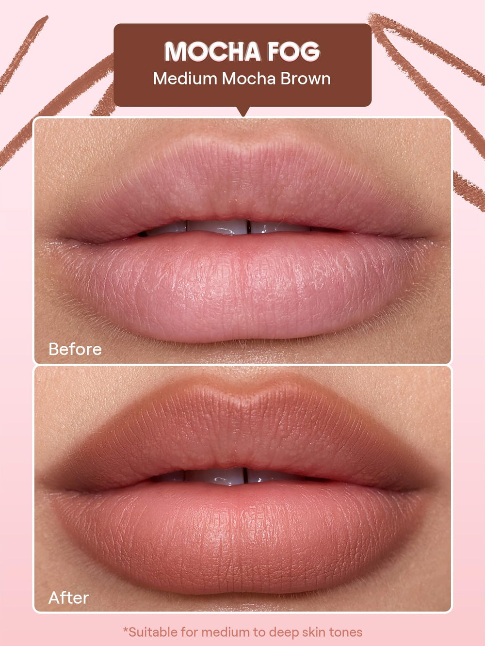 SHEGLAM close-up of liner tip showing creamy texture for easy blending