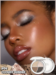SHEGLAM Cloudy Sundae close-up of pans showing buttery matte and shimmer finish