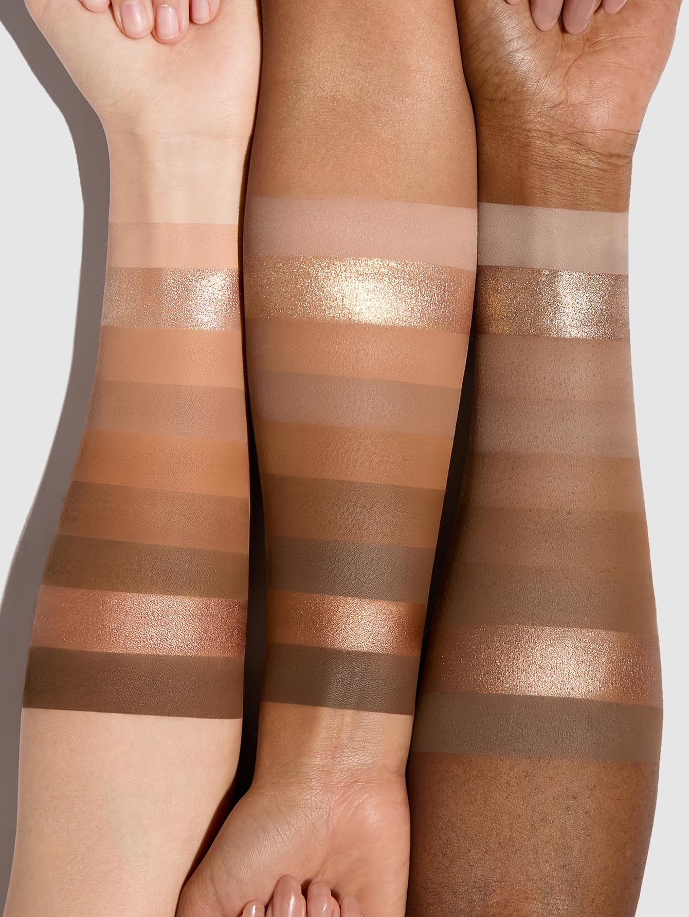 Back label of SHEGLAM Coffee Shop palette showing shade names and vegan claim