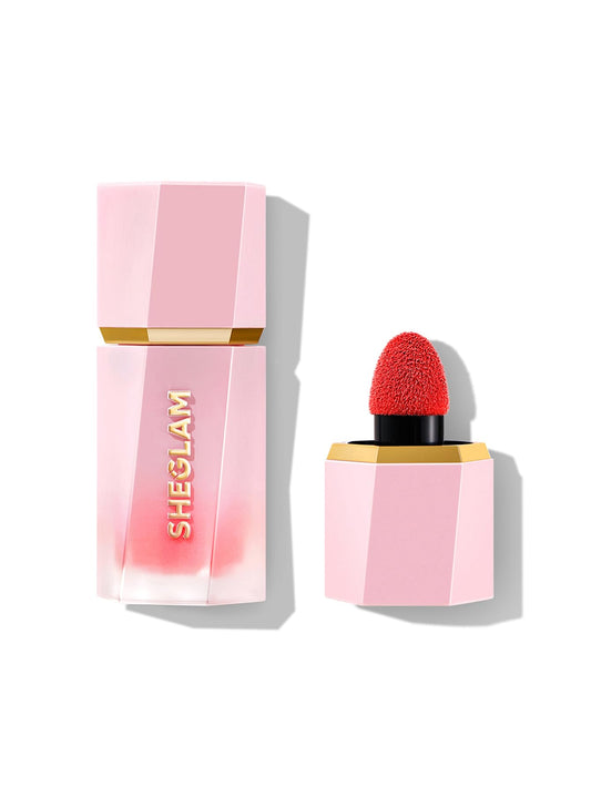 SHEGLAM Color Bloom front packaging showing compact bottle and shade benefits