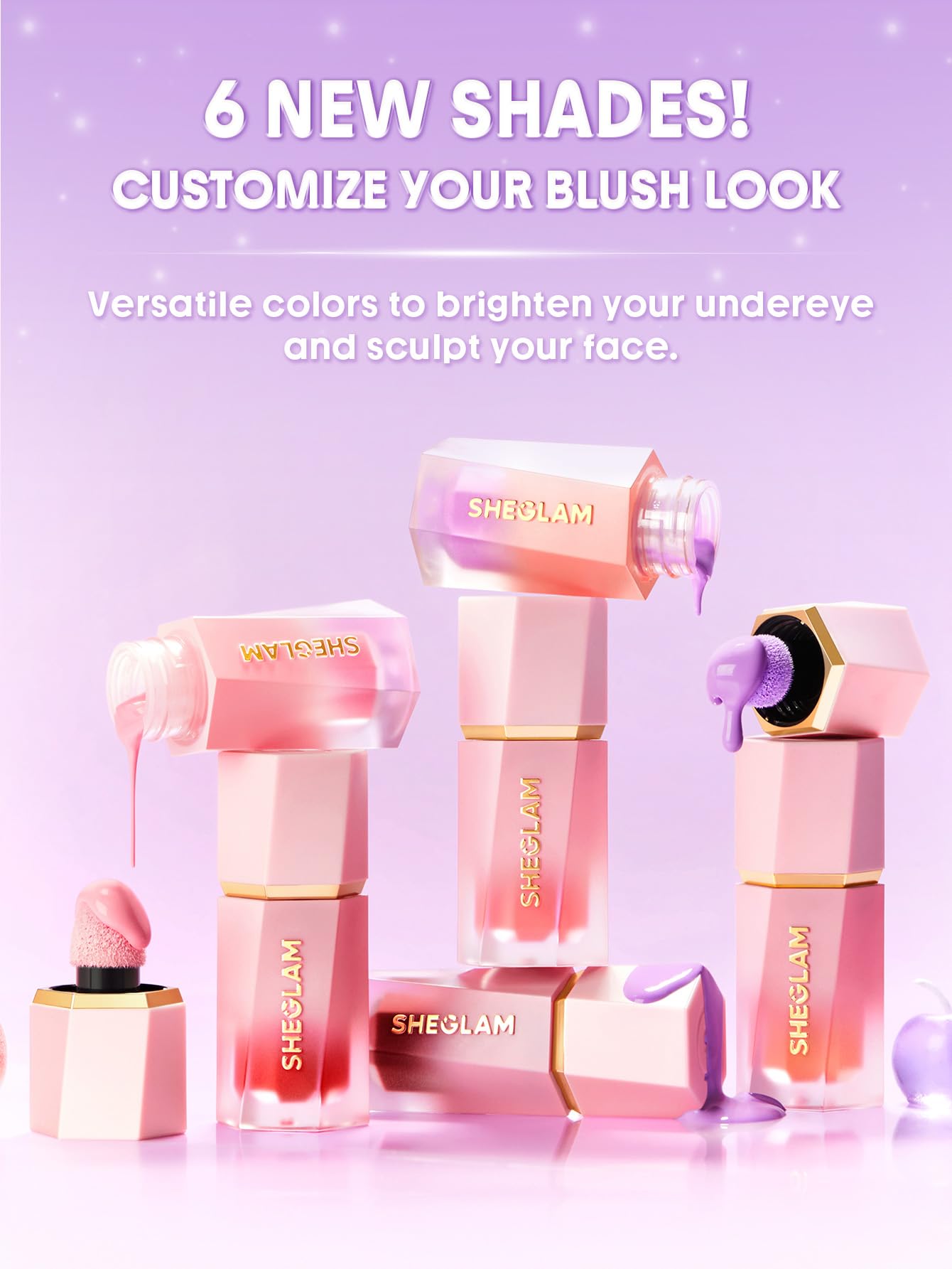 SHEGLAM Color Bloom held in hand lifestyle emphasizing travel-friendly design