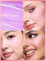 SHEGLAM applied on skin close-up demonstrating natural flushed look benefit