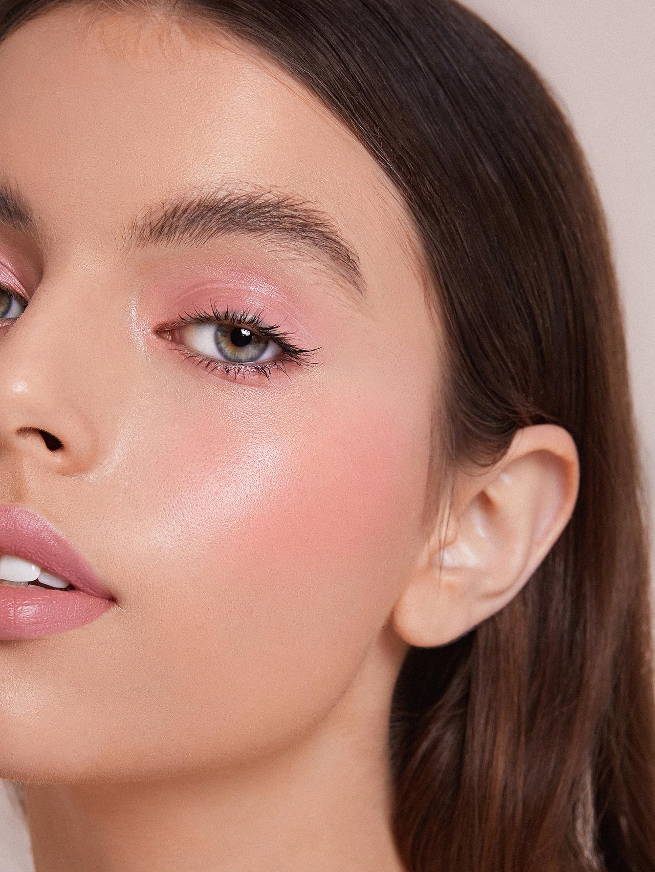 SHEGLAM close-up of creamy liquid blush texture highlighting smooth blendability