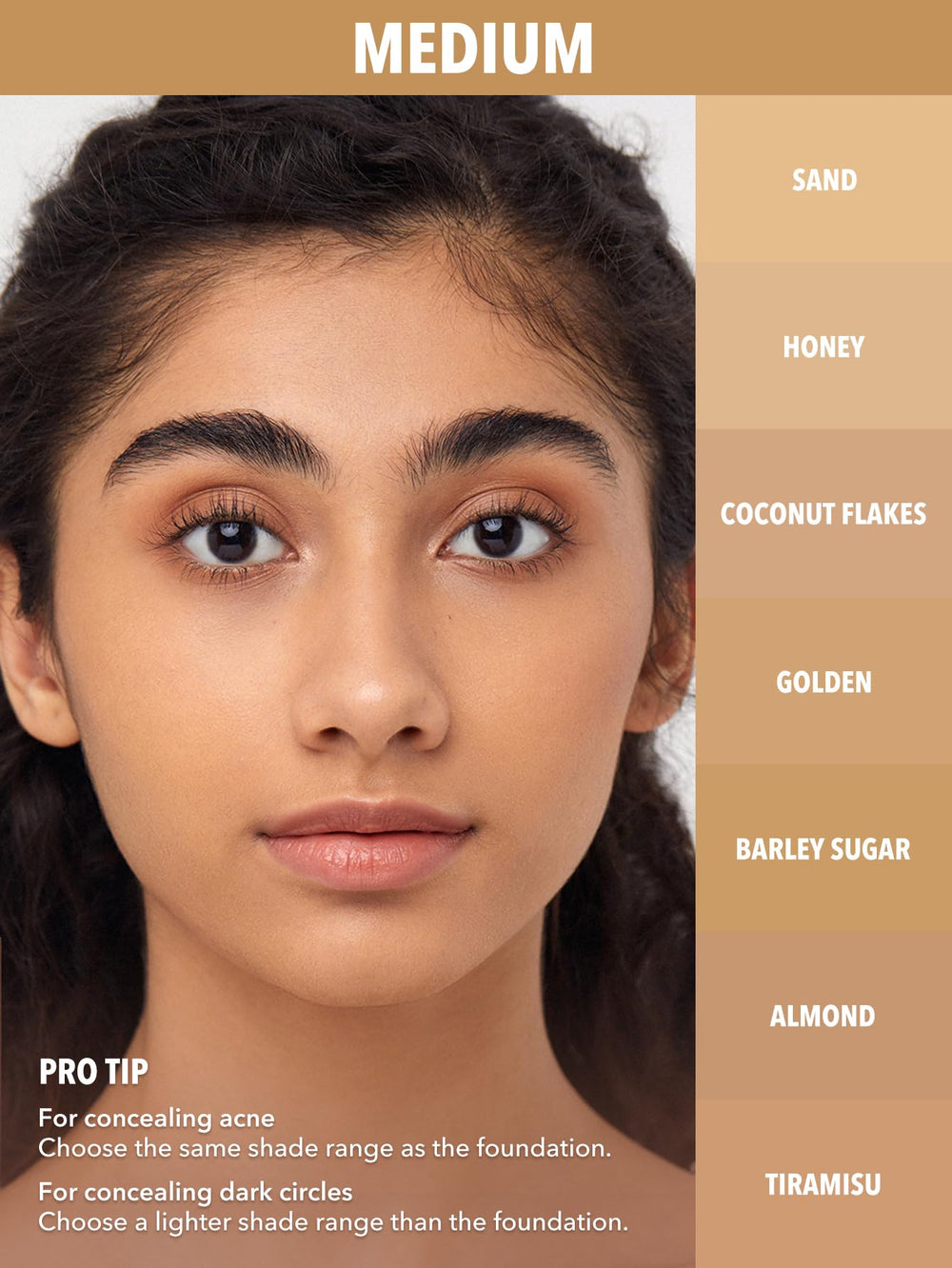 SHEGLAM concealer applied under eye closeup demonstrates natural coverage benefit