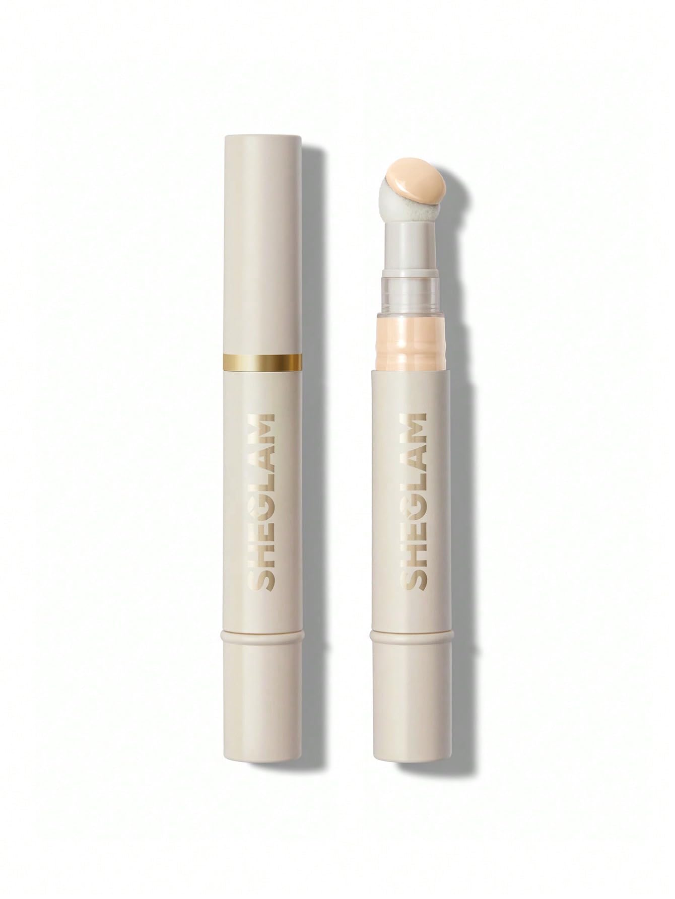 SHEGLAM concealer front packaging showing product and shade benefits