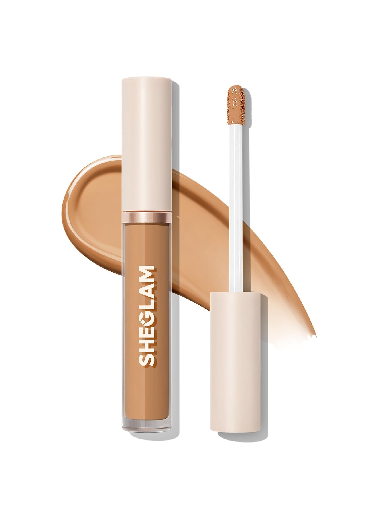 SHEGLAM concealer stick front angled shows compact design and travel-friendly benefit