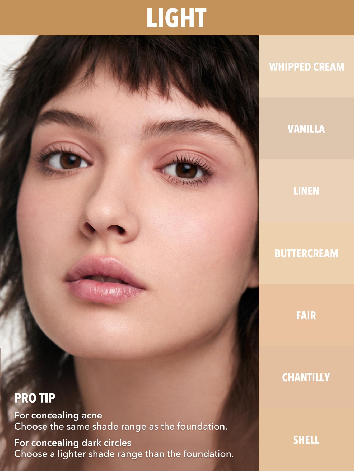 SHEGLAM concealer creamy texture close-up showing blendable formula