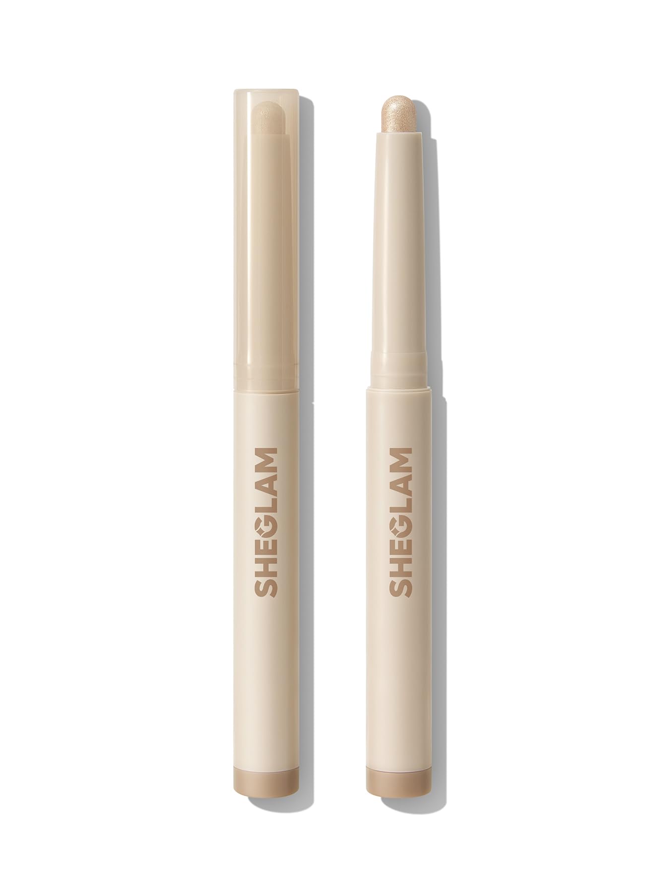 SHEGLAM front packaging of creamsicle eyeshadow stick shows compact convenience