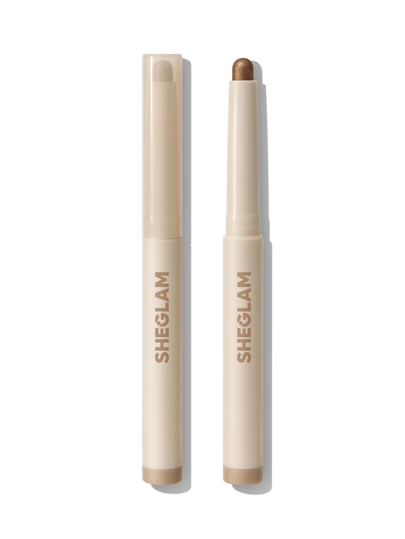 SHEGLAM creamsicle front packaging showing shade and slim stick design benefits quick use