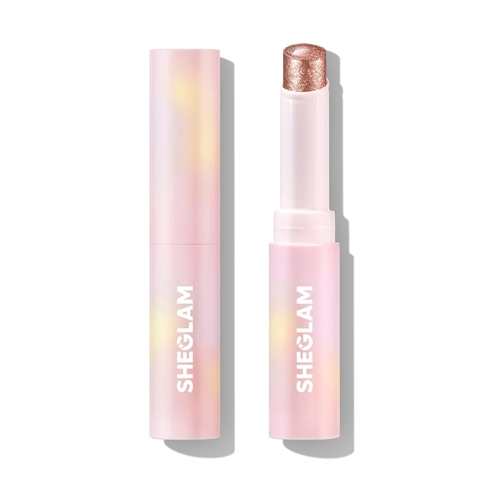 SHEGLAM stick front packaging showing shade and branding, easy selection benefit
