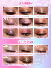 SHEGLAM swipe on lips showing peach glaze adding glossy, hydrated shine