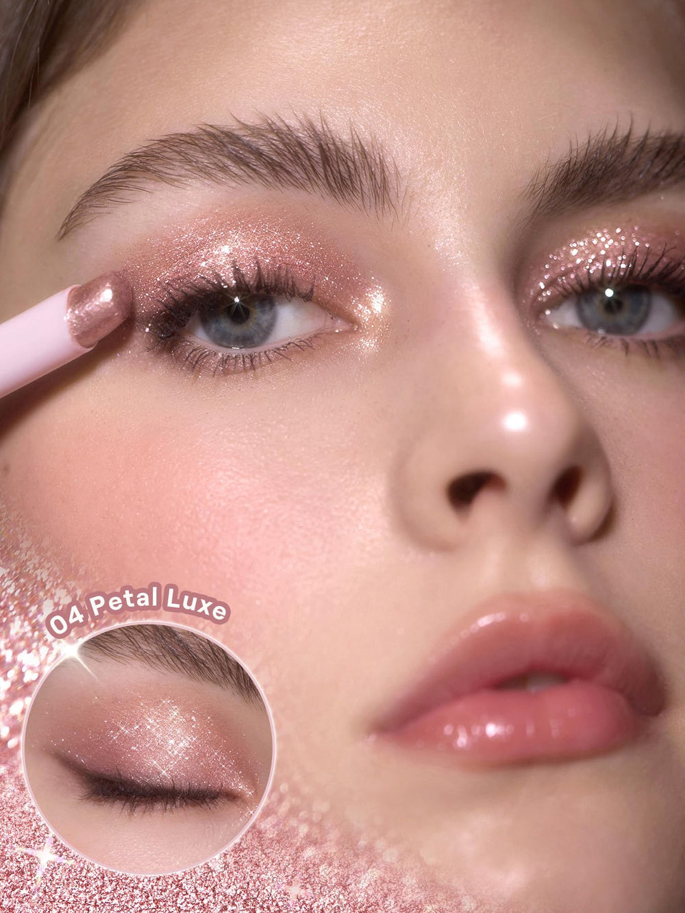 SHEGLAM close-up of jelly texture highlighting hydrating, smooth finish