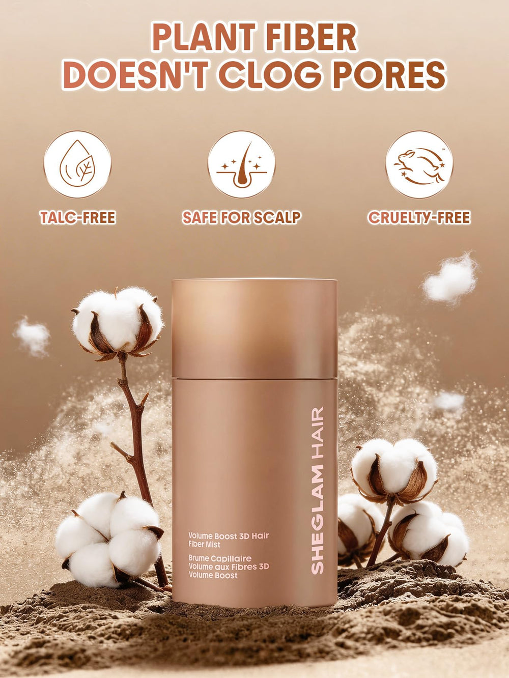 SHEGLAM jar next to ruler showing 15g size and travel-friendly benefit
