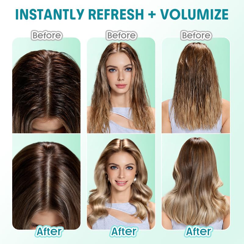 SHEGLAM applying gel to roots for instant oil absorption and lift