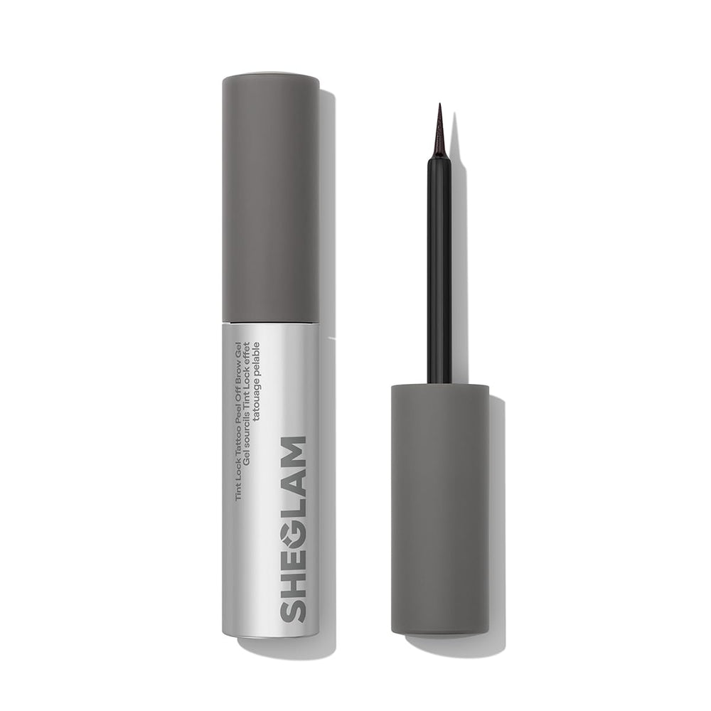 SHEGLAM front packaging of Espresso brow gel showing product benefit of salon-style tinting