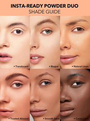 SHEGLAM face compartment powder texture close-up showing mattifying particles for oil control benefit