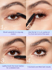 SHEGLAM before and after lashes demonstrating visible volume