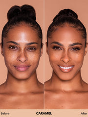 SHEGLAM pump close-up highlights precise dispensing and mess-free use