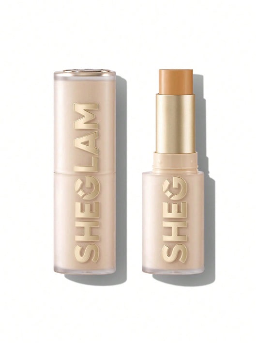 SHEGLAM foundation stick front view showing packaging and shade for easy selection