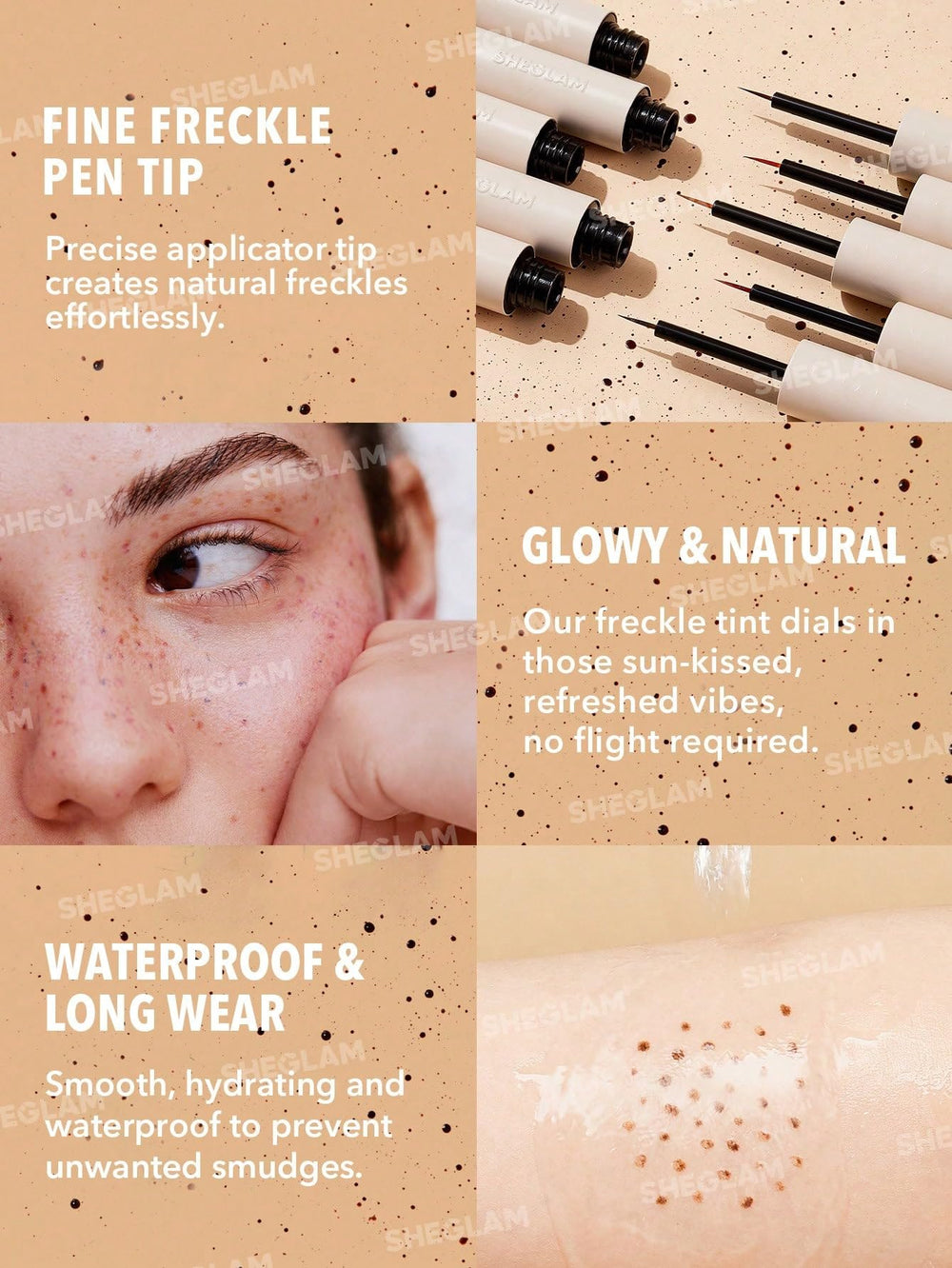 SHEGLAM tube next to coin showing compact travel-friendly size