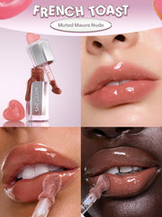 SHEGLAM texture swirl showing dewy, hydrating gloss consistency