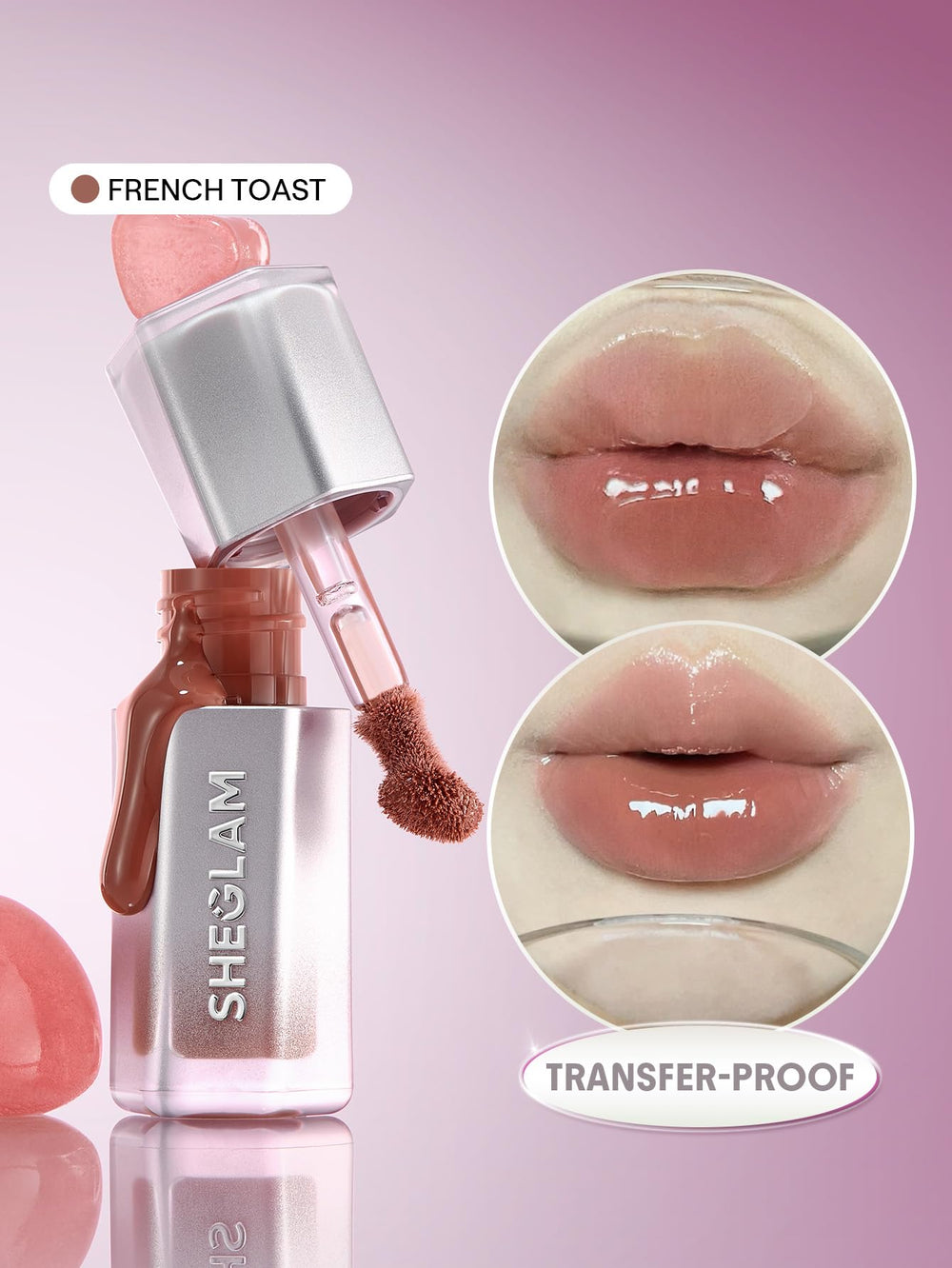 SHEGLAM wand applicator close-up demonstrating smooth application