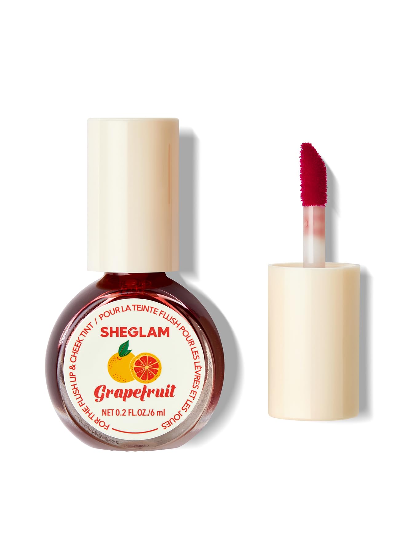 SHEGLAM front packaging Fruit Punch showing tube and label with travel-friendly benefit