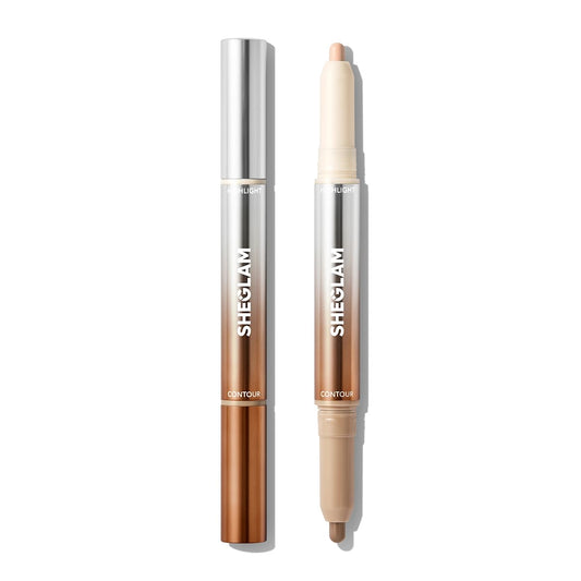 SHEGLAM front packaging showing compact pen and shade umber for convenience