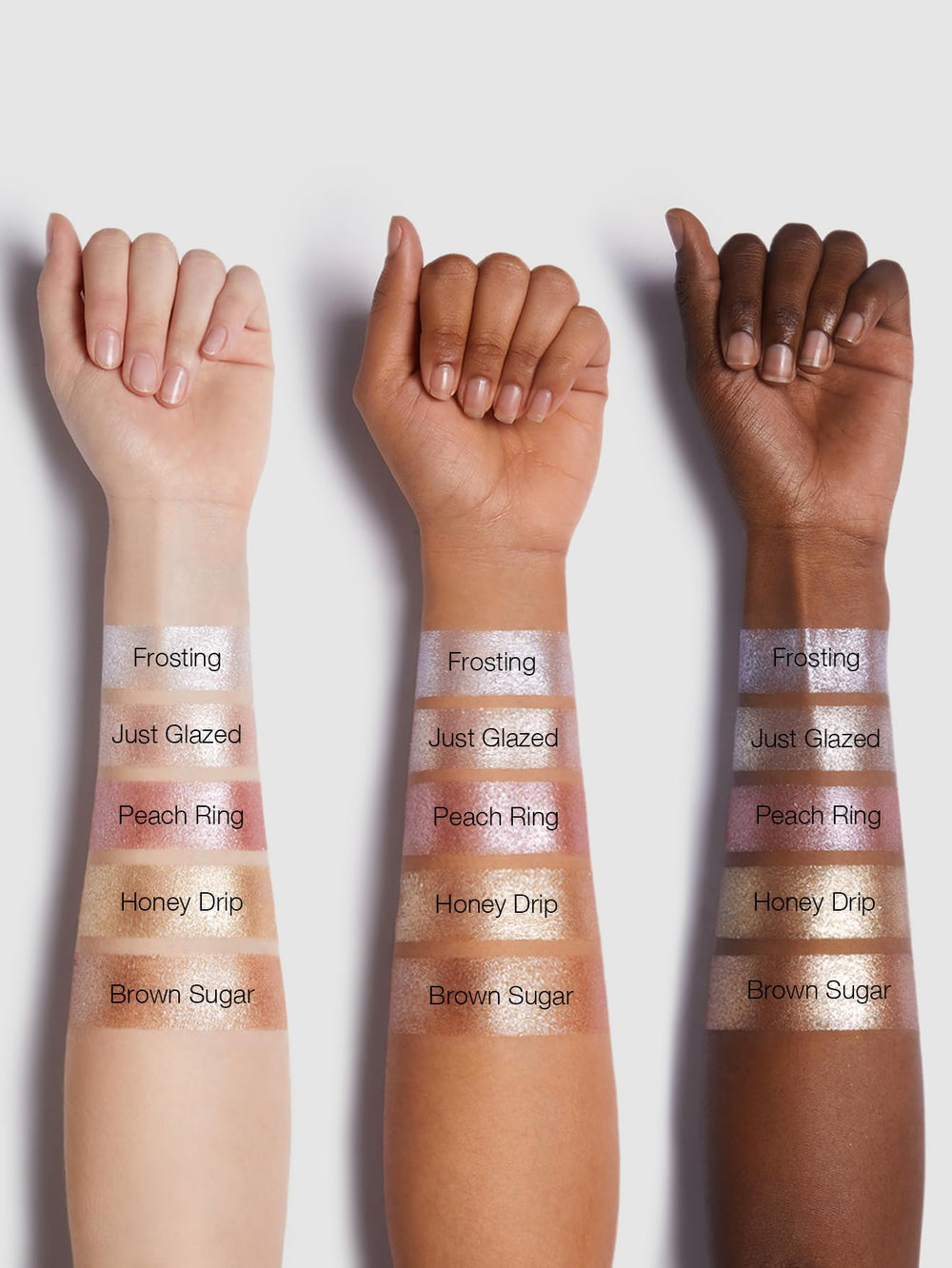 SHEGLAM Frosting on model in evening look adding show-stopping shine