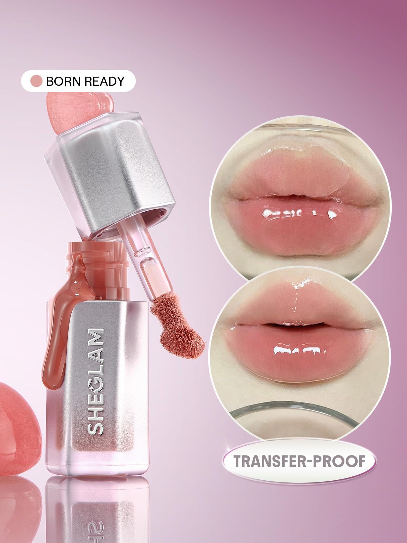 SHEGLAM applicator close-up illustrating easy precise application benefit