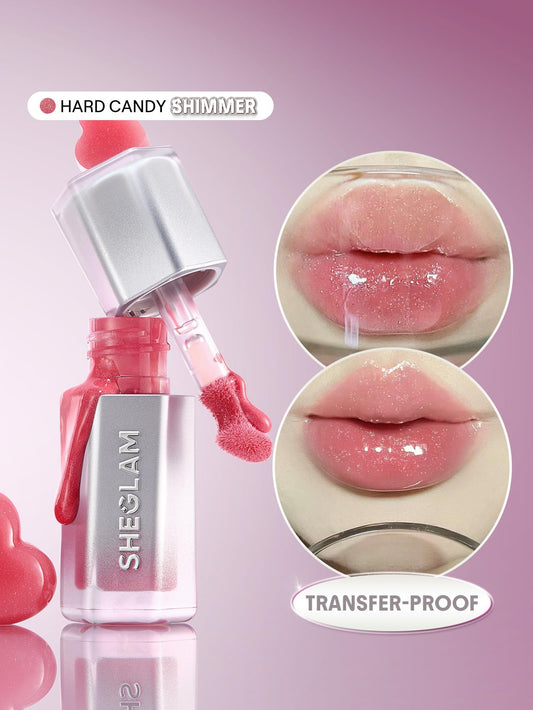 SHEGLAM gloss applicator closeup demonstrating precise wand and smooth glide