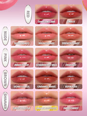 SHEGLAM gloss held beside everyday items showing compact size benefit