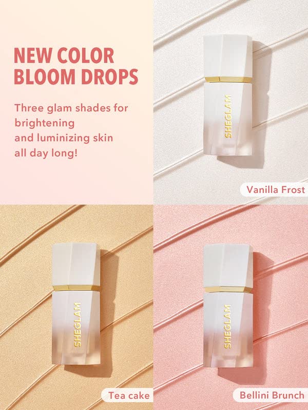 SHEGLAM mixed into foundation creating an all-over dewy finish for radiant skin