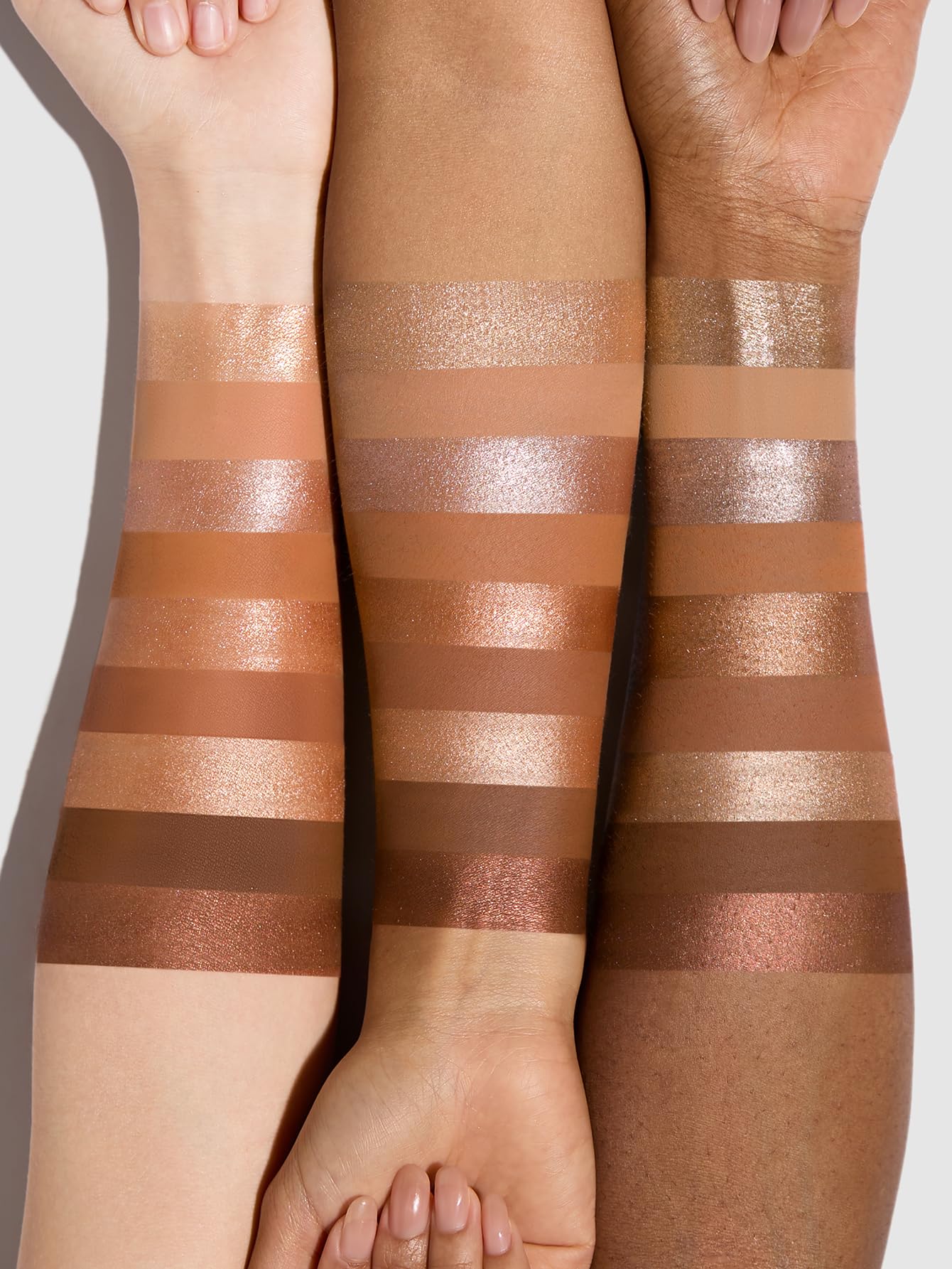 SHEGLAM Golden Mirage inside a makeup bag styled scene highlighting daily-use versatility