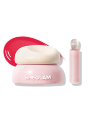 SHEGLAM front packaging showing compact gloss and benefits
