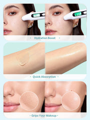 SHEGLAM before and after skin showing smoother texture benefit