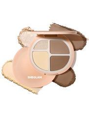 SHEGLAM front packaging showing compact palette and slim design for travel