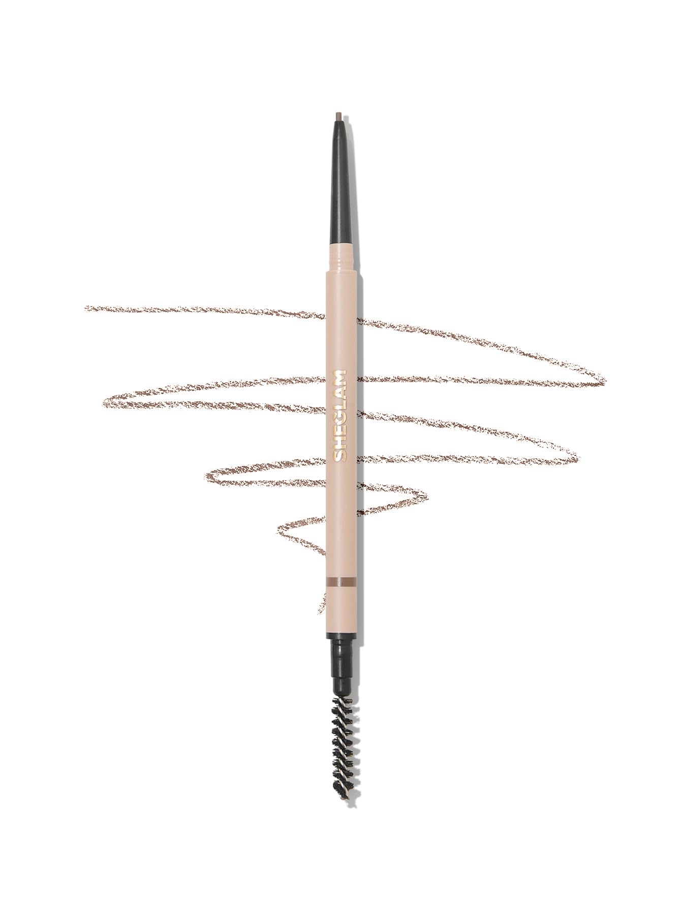 SHEGLAM front view of pencil showing sleek packaging and color benefit