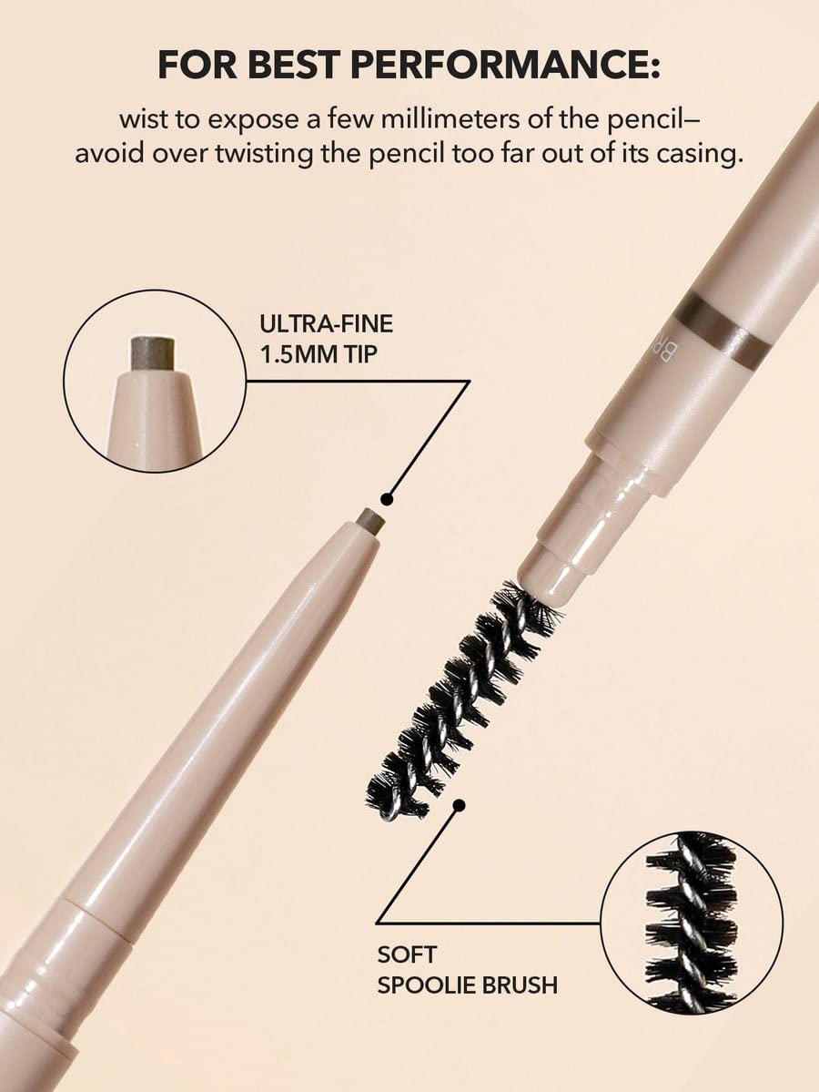 SHEGLAM dense spoolie detail that blends product for natural finish