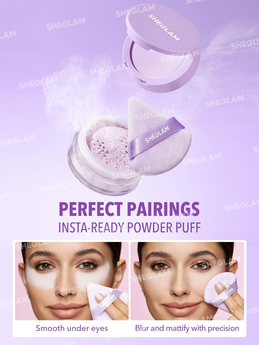 SHEGLAM in a makeup bag for easy touch-ups and photo-ready benefit