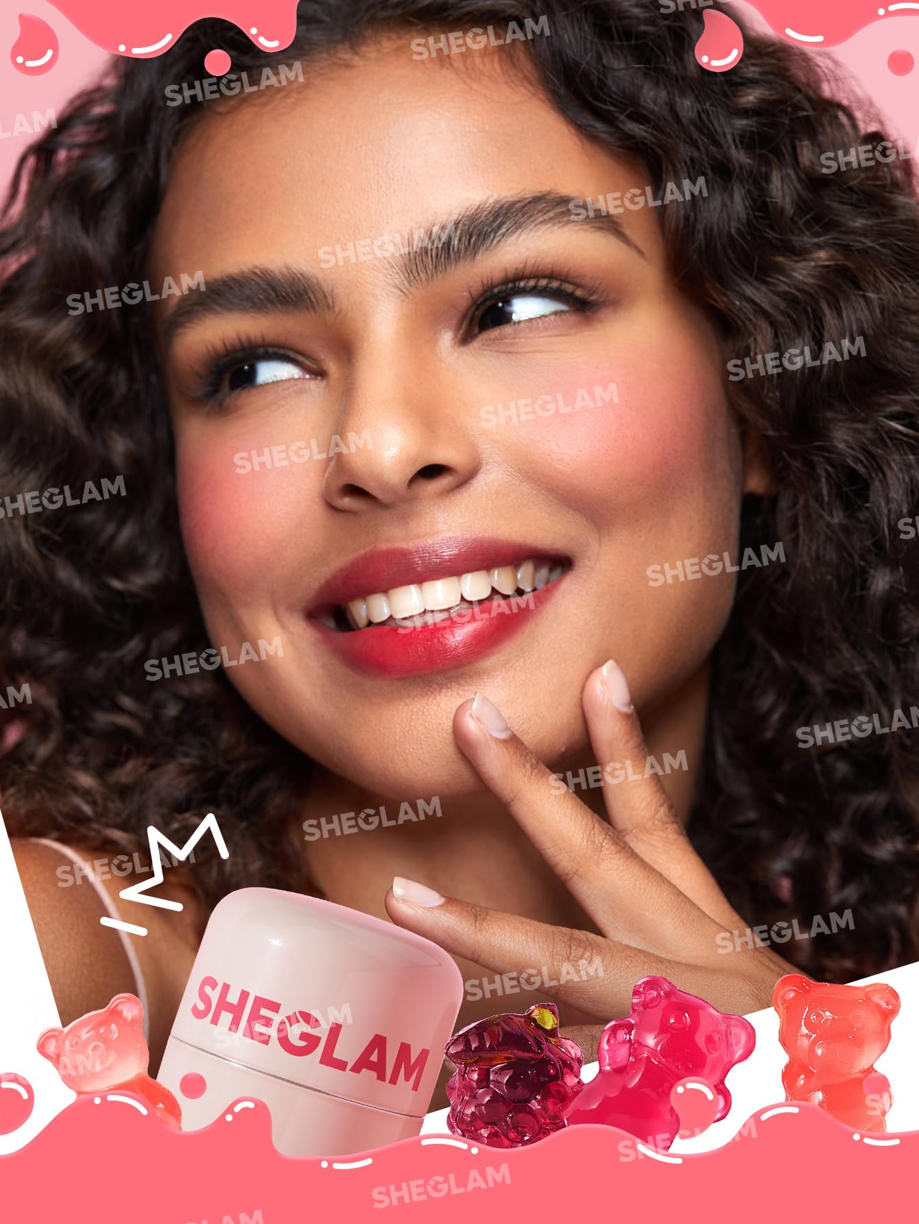 SHEGLAM shade Howdy on lips demonstrating natural, hydrating tint look