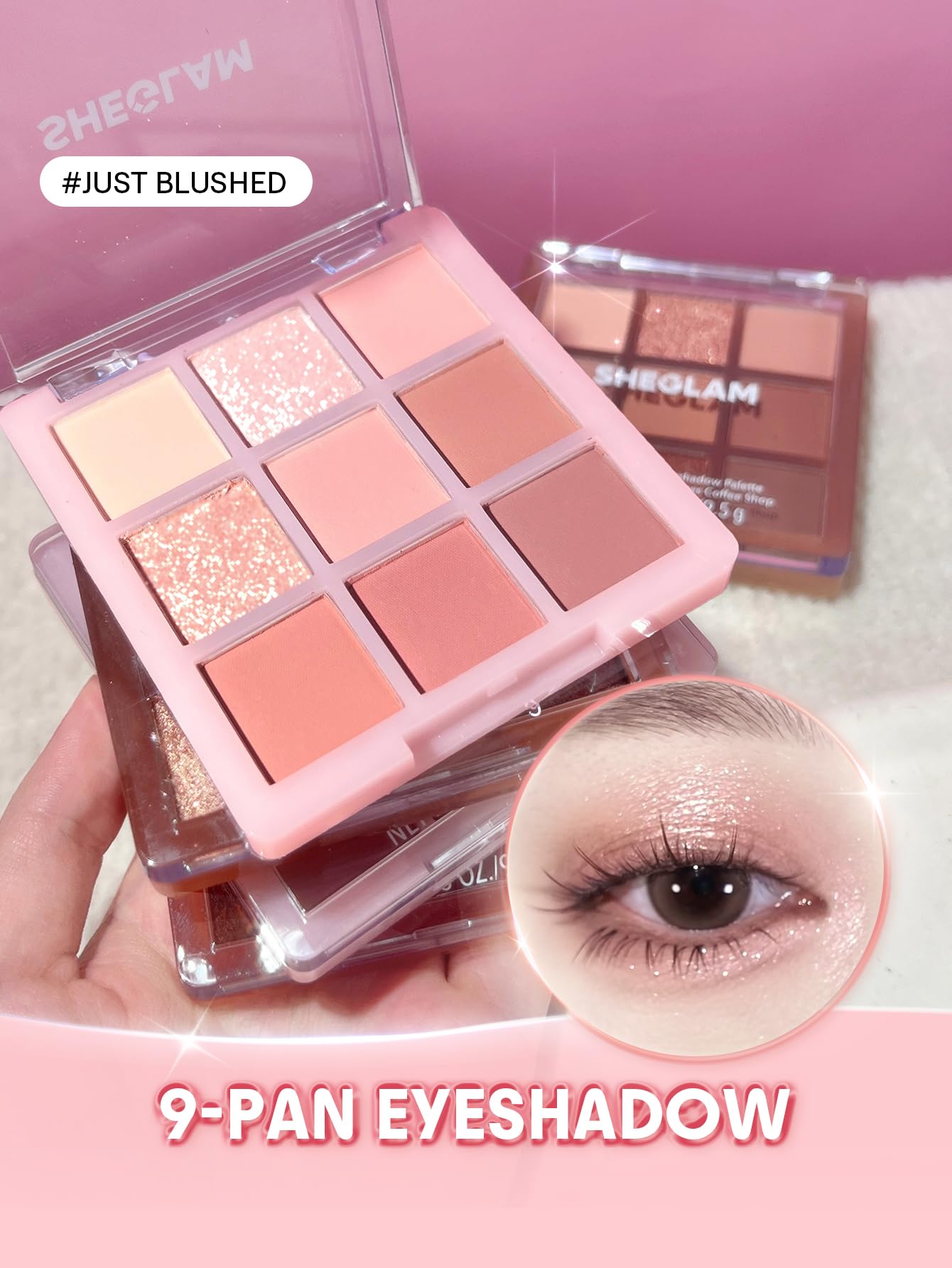 SHEGLAM arm swatches showing pigment range and layering potential