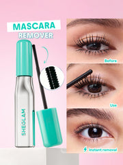 SHEGLAM application demo on lashes demonstrating gentle removal action