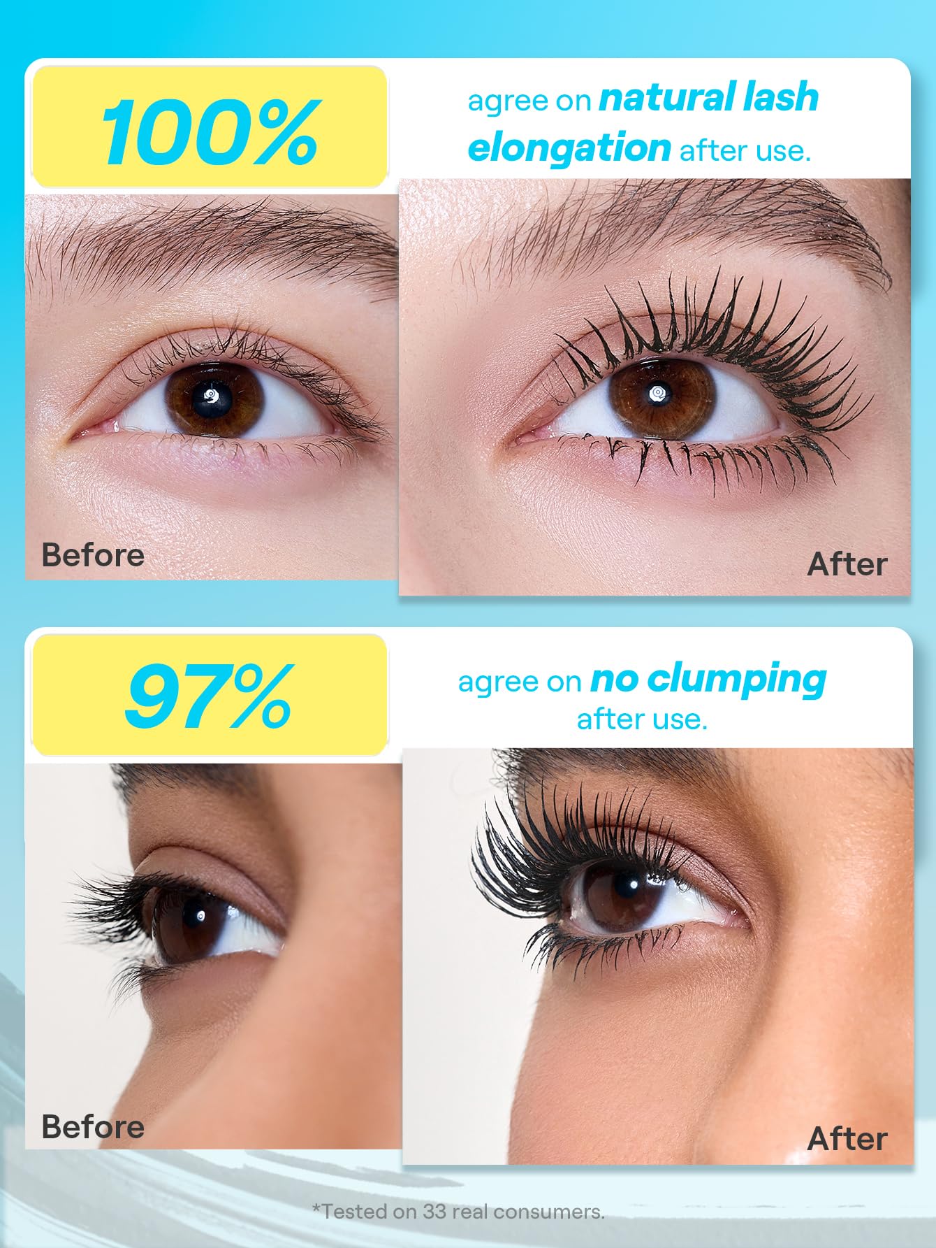 SHEGLAM Lashlighter in bathroom routine illustrating easy warm water removal