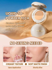 SHEGLAM lifestyle shot wearing foundation for natural daytime confidence benefit