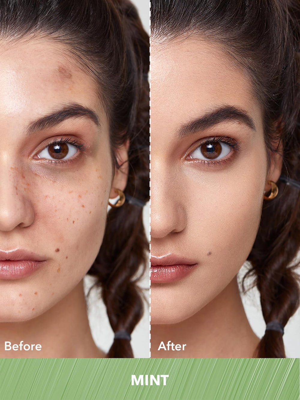 SHEGLAM applicator detail demonstrating precise tip for targeted redness correction and easy control